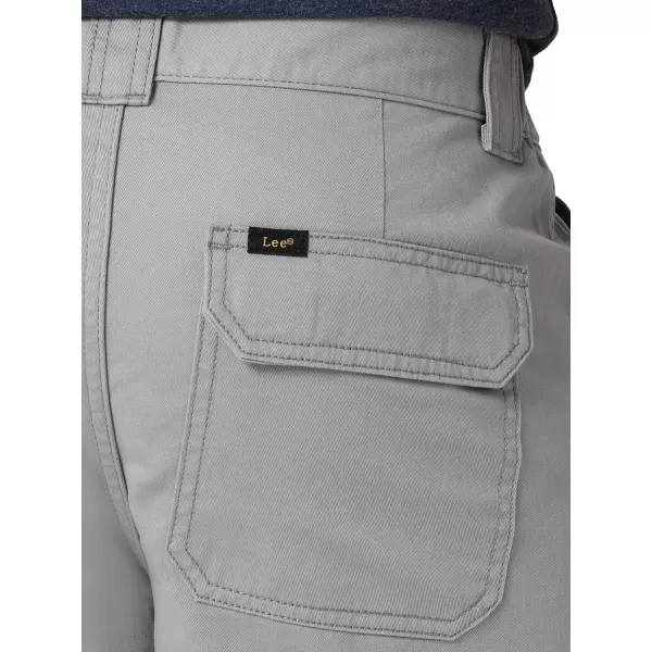 Lee Mens Side Elastic 75quot Cargo ShortNew Gray