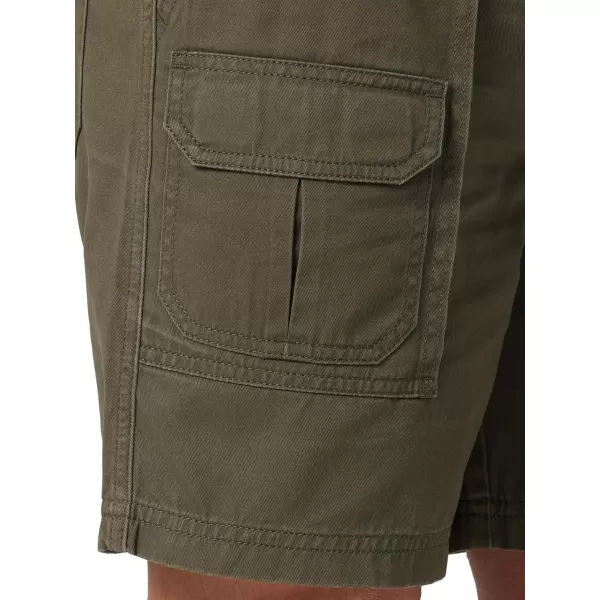 Lee Mens Side Elastic 75quot Cargo ShortOlive Drab