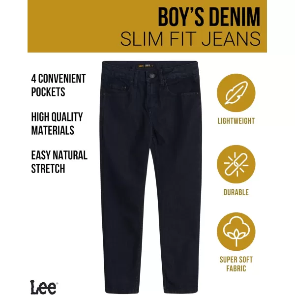 Lee Boys Slim Fit Performance Jeans  Ultra Stretch Casual Pants for BoysDeep Ocean