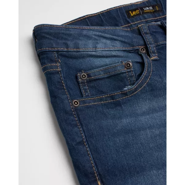 Lee Boys Slim Fit Performance Jeans  Ultra Stretch Casual Pants for BoysRusted Blue