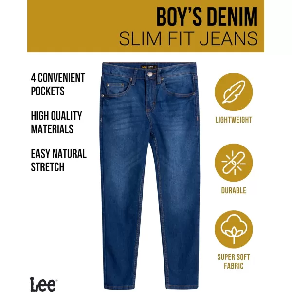 Lee Boys Slim Fit Performance Jeans  Ultra Stretch Casual Pants for BoysTurf Wash