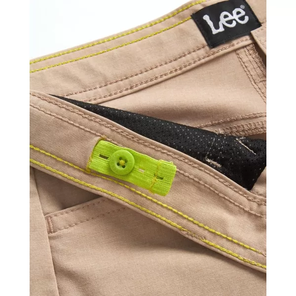 Lee Boys Tech Shorts  Quick Dry Comfort Stretch Shorts for Boys 418 and HuskyKhaki