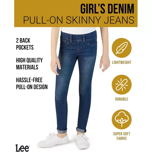 Lee Girls Jeggings  Pull On Super Stretch Denim Skinny Jeans for Girls 414Bright Blue