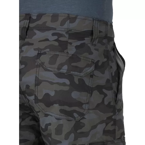 Lee Mens Big  Tall Extreme Motion Crossroad Cargo ShortBlack Camo