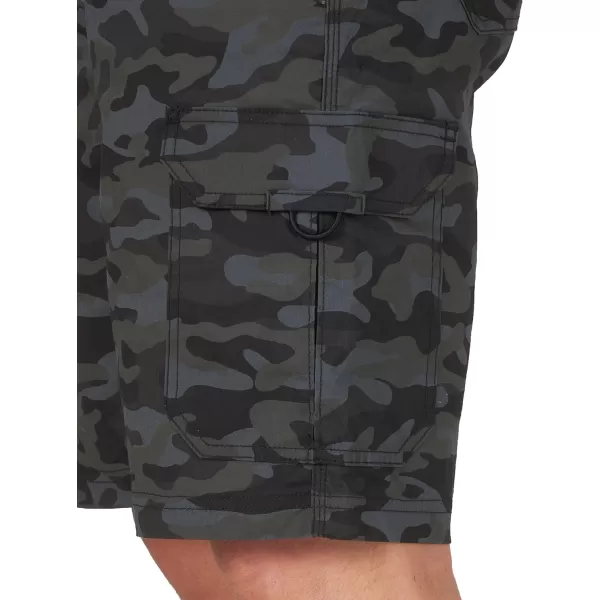 Lee Mens Big  Tall Extreme Motion Crossroad Cargo ShortBlack Camo