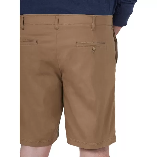 Lee Mens Big ampamp Tall Extreme Motion Flat Front ShortOriginal Khaki