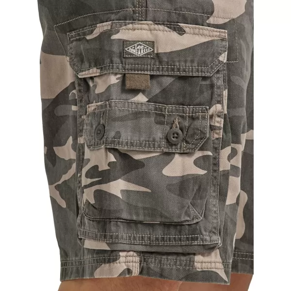 Lee Mens Dungarees Belted Wyoming Cargo ShortAsh Camo