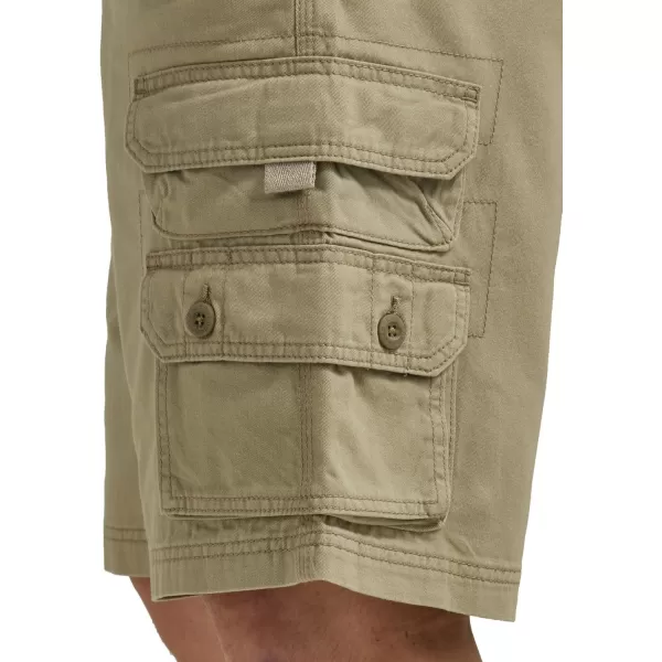 Lee Mens Dungarees Belted Wyoming Cargo ShortKhaki