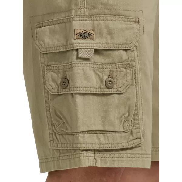 Lee Mens Dungarees Belted Wyoming Cargo ShortKhaki