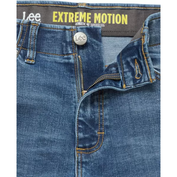 Lee Mens Extreme Motion Athletic Taper JeanBlack