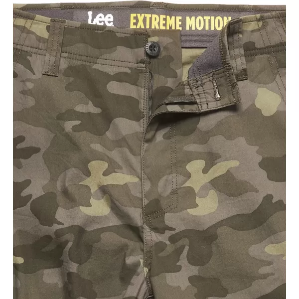 Lee Mens Extreme Motion Crossroad Cargo ShortNew Woodland Camo