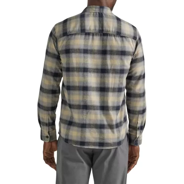 Lee Mens Extreme Motion Flannel Working West ShirtHd Lee Gray Plaid