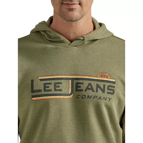 Lee Mens Long Sleeve HoodieDeep Lichen Green