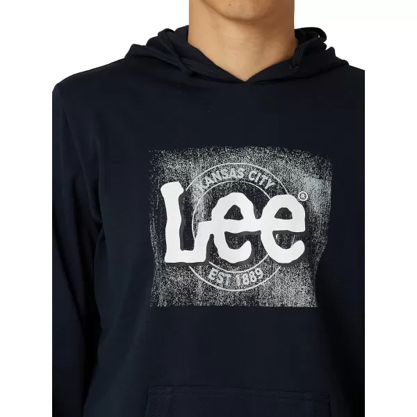 Lee Mens Long Sleeve HoodieUnion All Black  Kc 1889