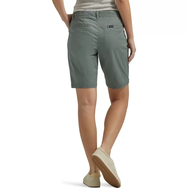 Lee Womens Legendary 9 Chino Bermuda ShortFort Green