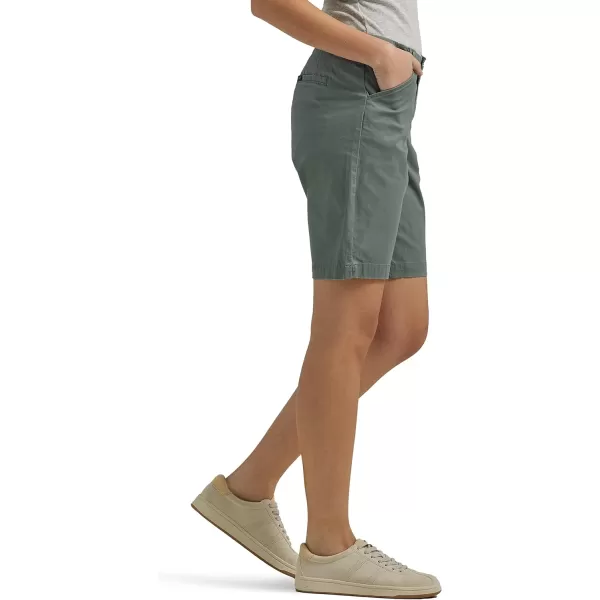 Lee Womens Legendary 9 Chino Bermuda ShortFort Green