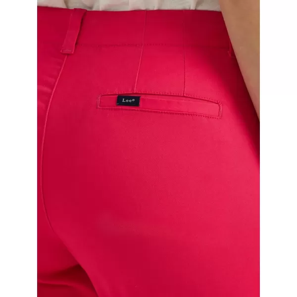 Lee Womens Legendary 9 Chino Bermuda ShortHot Magenta