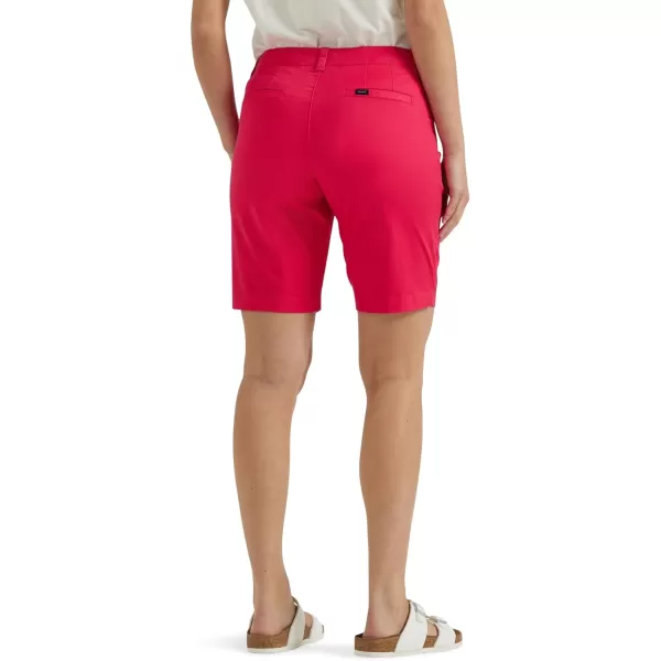Lee Womens Legendary 9 Chino Bermuda ShortHot Magenta