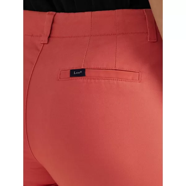 Lee Womens Legendary 9 Chino Bermuda ShortPoppy