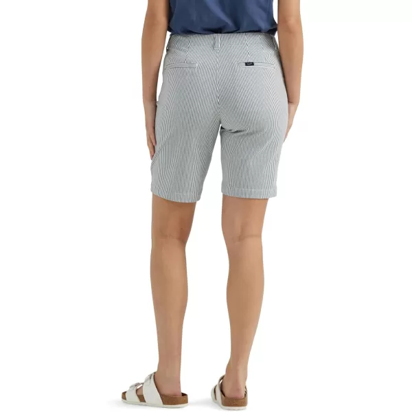 Lee Womens Legendary 9 Chino Bermuda ShortSummit Stripe