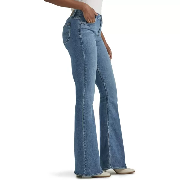 Lee Womens Legendary Mid Rise Flare JeanElevated Retro