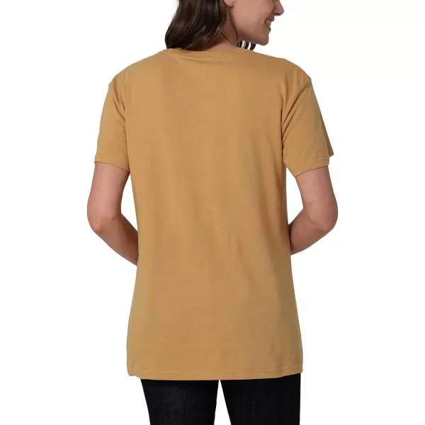 Lee Womens Legendary Scoop Neck Short Sleeve Boyfriend TeePale Gold