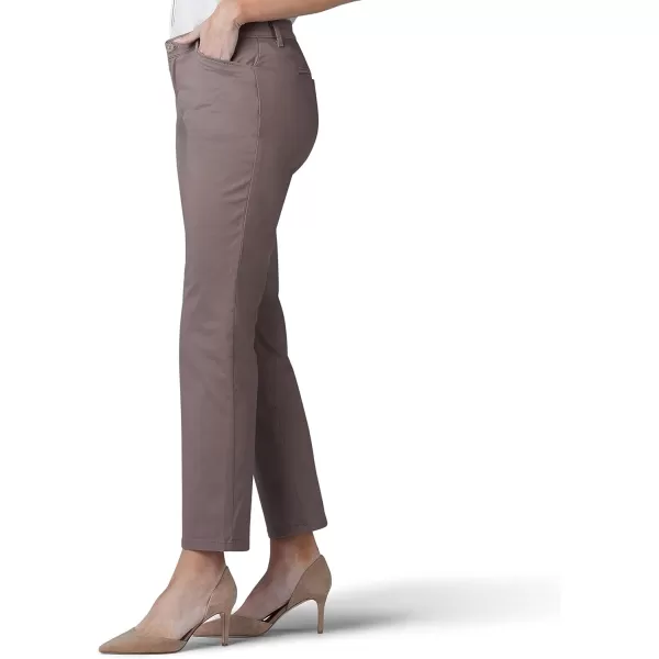 Lee Womens Petite Relaxed Fit All Day Straight Leg PantFalcon Brown