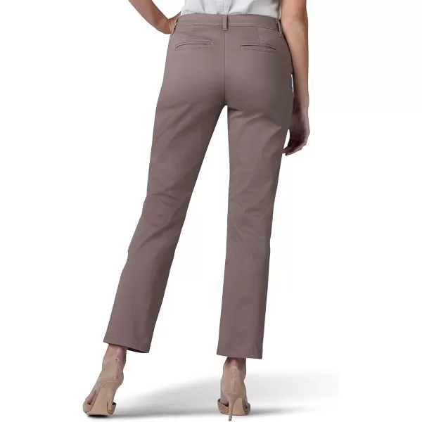 Lee Womens Petite Relaxed Fit All Day Straight Leg PantFalcon Brown