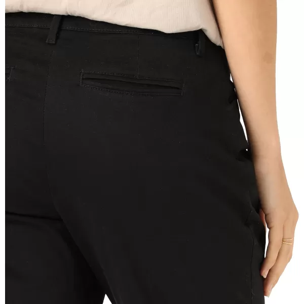 Lee Womens Petite Relaxed Fit All Day Straight Leg PantJet Black