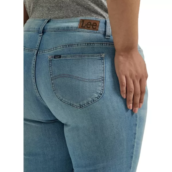 Lee Womens Plus Size Legendary Mid Rise Straight Leg JeanAnchor