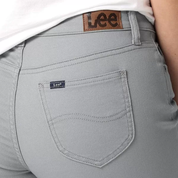 Lee Womens Plus Size Legendary Mid Rise Straight Leg JeanDover Gray