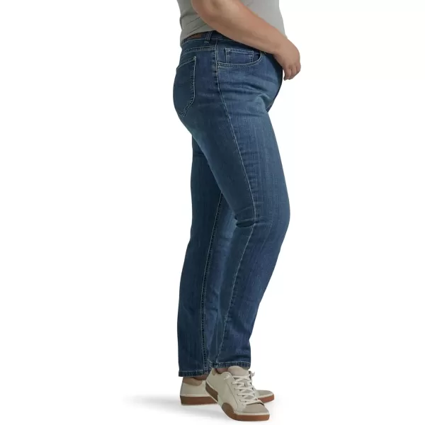 Lee Womens Plus Size Legendary Mid Rise Straight Leg JeanSeattle