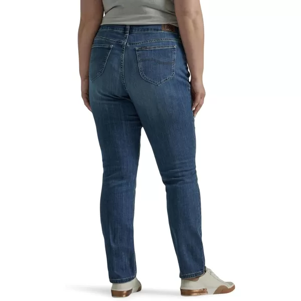 Lee Womens Plus Size Legendary Mid Rise Straight Leg JeanSeattle