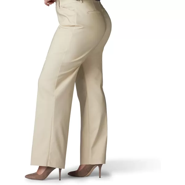 Lee Womens Plus Size Ultra Lux Comfort with Flex Motion Trouser PantBungalow Khaki