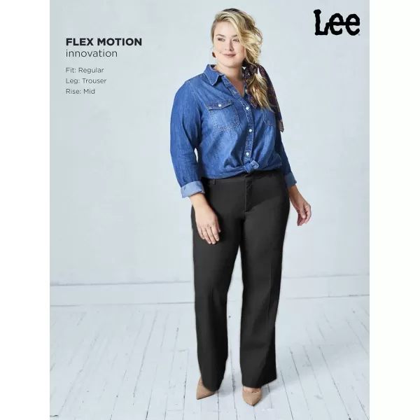 Lee Womens Plus Size Ultra Lux Comfort with Flex Motion Trouser PantDeep Breen Austin Check