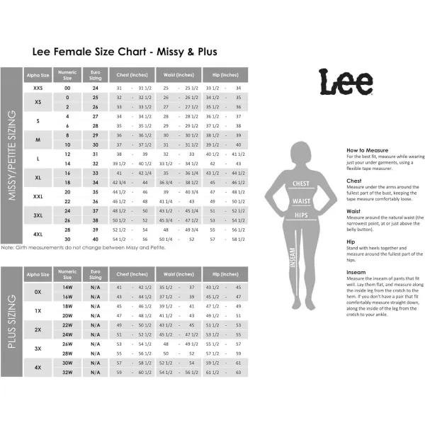 Lee Womens Relaxed Fit All Day Straight Leg PantBlack