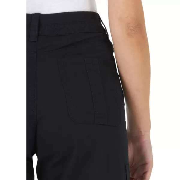 Lee Womens Relaxed Fit Avey Knit Waist Cargo Bermuda ShortBlack