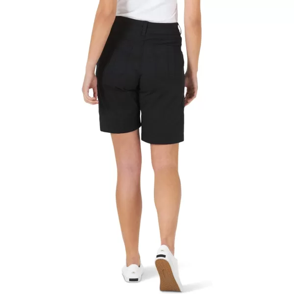 Lee Womens Relaxed Fit Avey Knit Waist Cargo Bermuda ShortBlack