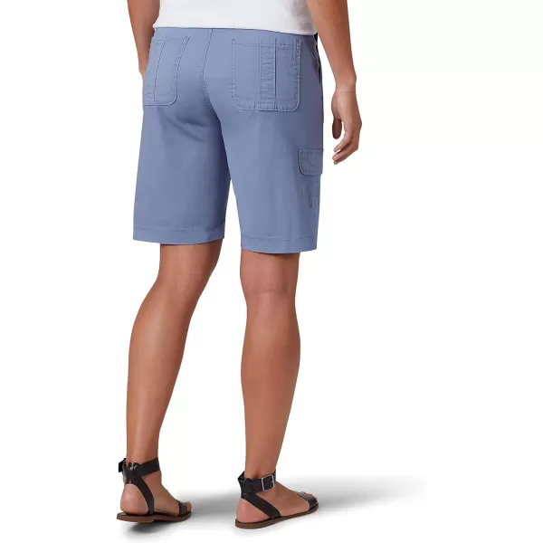 Lee Womens Relaxed Fit Avey Knit Waist Cargo Bermuda ShortCornflower