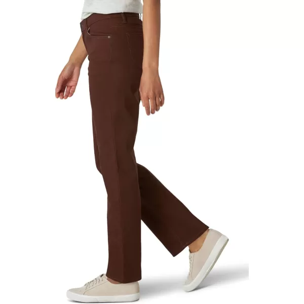 Lee Womens Relaxed Fit Straight Leg JeanChicory Coffee