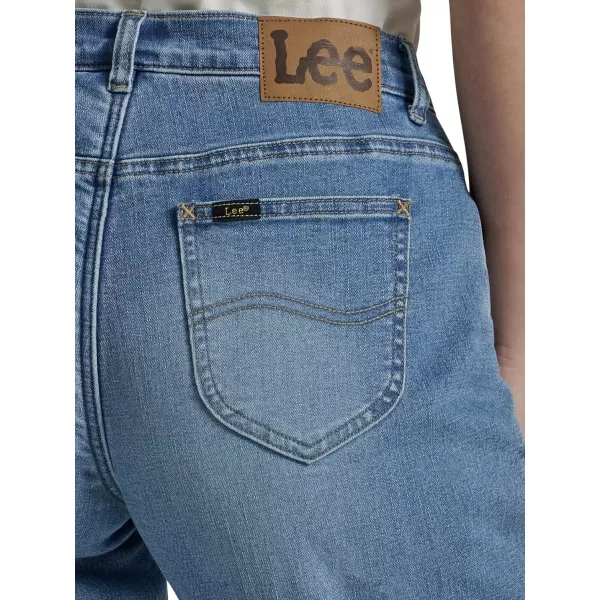 Lee Womens Relaxed Fit Straight Leg JeanFleecelined Alpine Frost