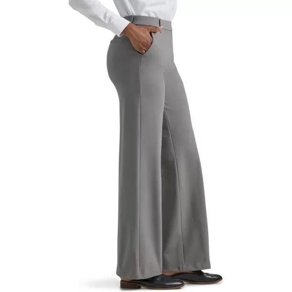 Lee Womens Ultra Lux Comfort Any Wear Wide Leg PantHd Lee Gray