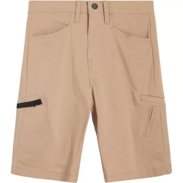 Lee Boys Tech Shorts  Quick Dry Comfort Stretch Shorts for Boys 418 and HuskyKhaki