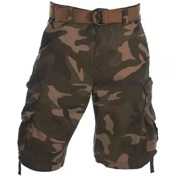 Lee Mens Dungarees Belted Wyoming Cargo ShortSoldier Camo