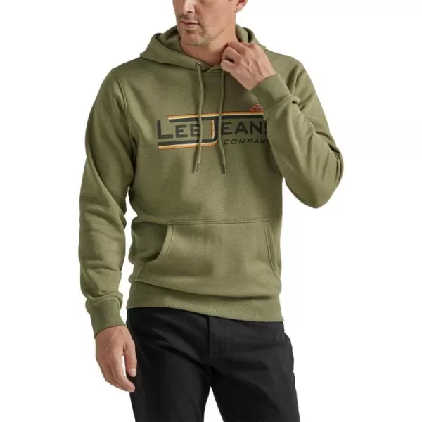 Lee Mens Long Sleeve HoodieDeep Lichen Green