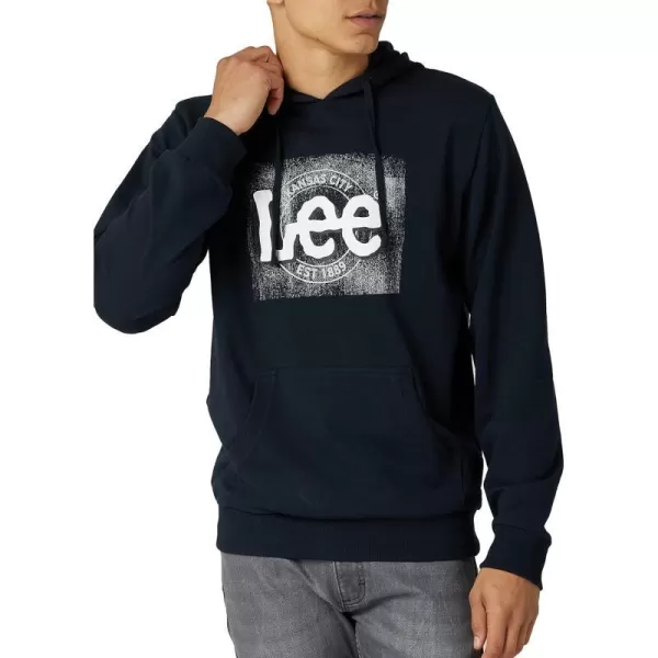 Lee Mens Long Sleeve HoodieUnion All Black  Kc 1889