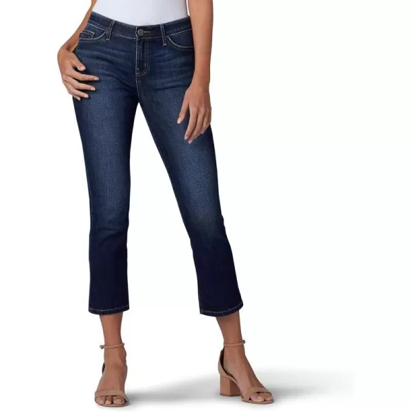 Lee Womens Flex Motion Regular Fit 5 Pocket Capri JeanBewitched