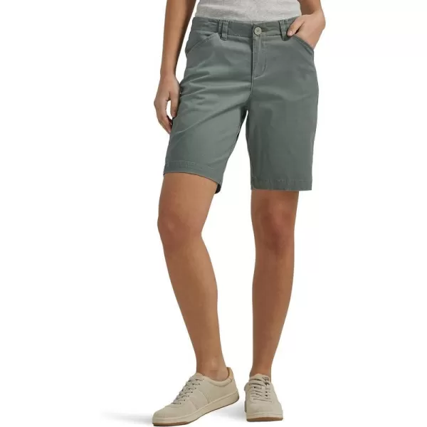 Lee Womens Legendary 9 Chino Bermuda ShortFort Green