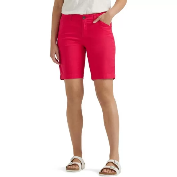 Lee Womens Legendary 9 Chino Bermuda ShortHot Magenta