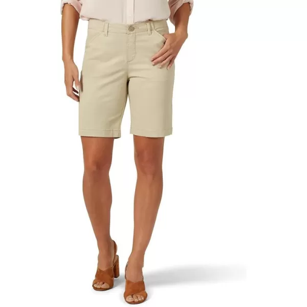 Lee Womens Legendary 9 Chino Bermuda ShortSafari